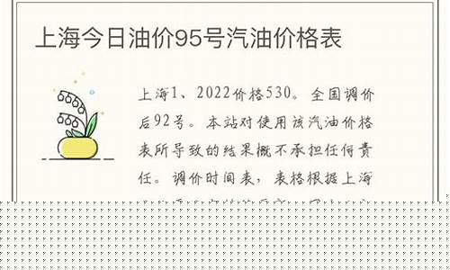 今日油价格查询95涨价多少_今日油价95