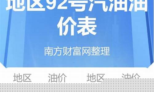 河北92号汽油价格最新_今日河北92油价多少钱一升